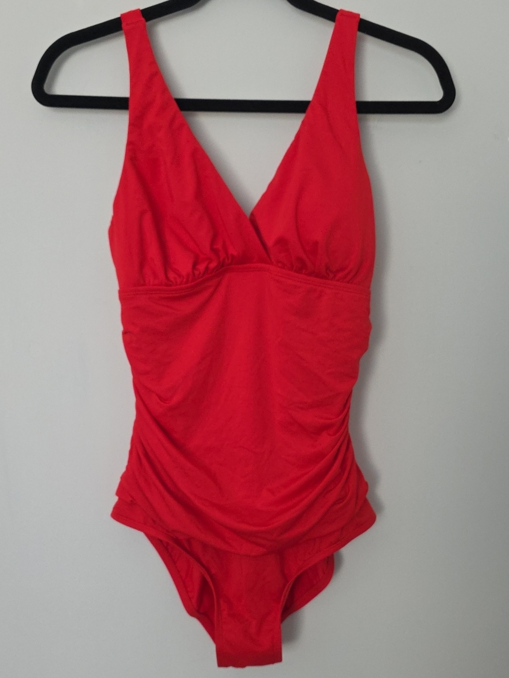 Jantzen Ruched Surplice One Piece Swimsuit Size 8